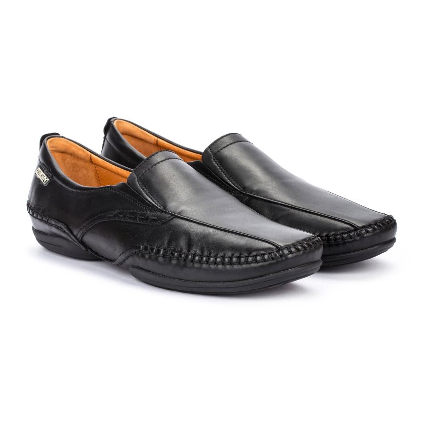 Men's Pikolinos PUERTO RICO Moccasins Black | NZ P13578Q